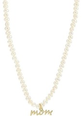 Kate Spade Love You, Mom Pearl Strand Pendant Necklace