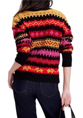 Kate Spade Mainline Carnival Fair Isle Wool-Blend Sweater