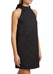 Kate Spade Mainline Mia Rhinestone Halter Minidress