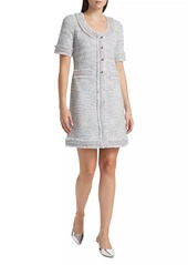 Kate Spade Mainline Tweed Sweater Minidress