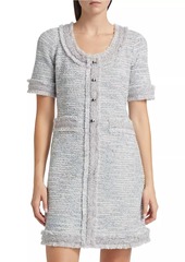 Kate Spade Mainline Tweed Sweater Minidress