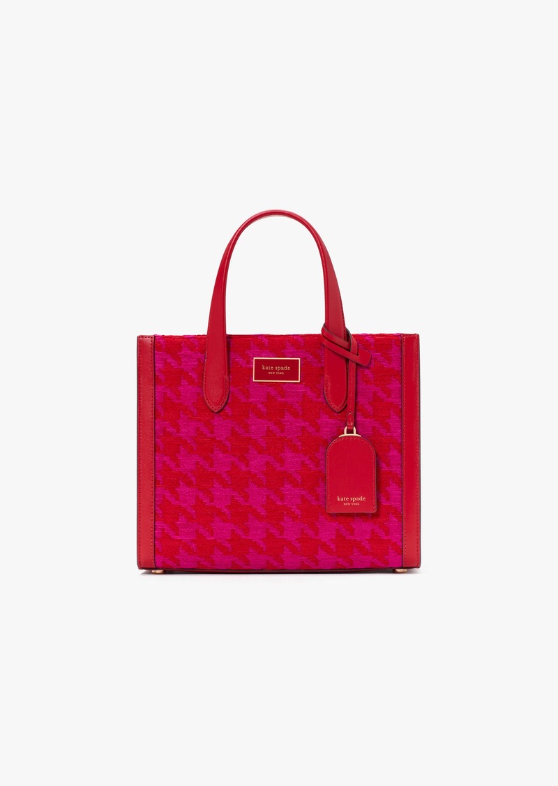 Kate Spade Manhattan Houndstooth Chenille Small Tote