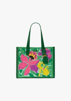 Kate Spade Manhattan Orchid Bloom Canvas Over The Shoulder Tote