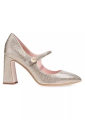 Kate Spade Maren 90MM Glitter Leather Mary Jane Pumps