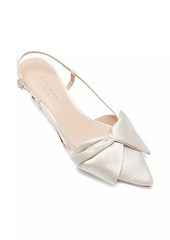 Kate Spade Marseille Bow Satin Slingback Pumps