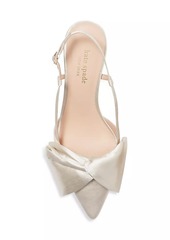 Kate Spade Marseille Bow Satin Slingback Pumps