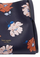 Kate Spade Medium Knott Dotty Floral Leather Crossbody Tote Bag