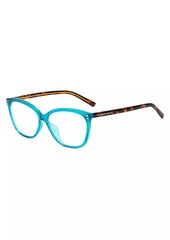 Kate Spade Milena 55MM Blue Block Cat-Eye Glasses