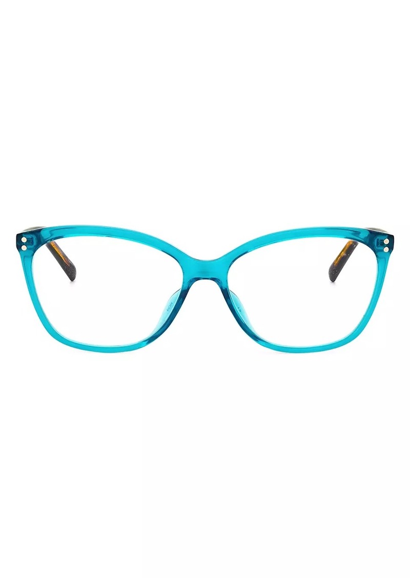 Kate Spade Milena 55MM Blue Block Cat-Eye Glasses