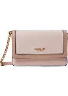 Kate Spade Morgan Color-Blocked Saffiano Leather Flap Chain Wallet