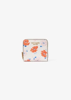 Kate Spade Morgan Dotty Floral Embossed Small Compact Wallet
