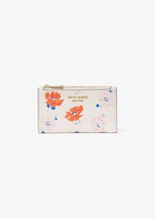 Kate Spade Morgan Dotty Floral Embossed Small Slim Bifold Wallet