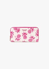 Kate Spade Morgan Pineapple Embossed Zip Around Continental Wallet