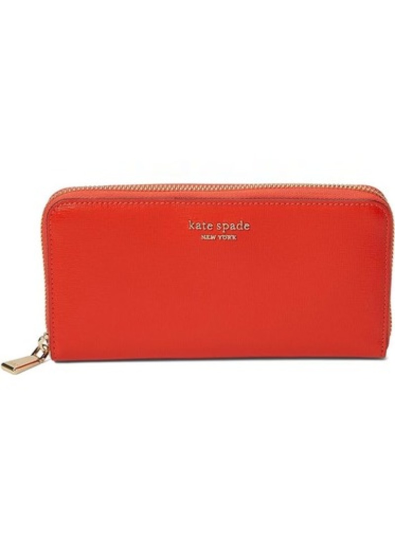 Kate Spade Morgan Saffiano Leather Zip Around Continental Wallet