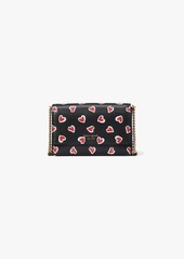 Kate Spade Morgan Stencil Hearts Flap Chain Wallet