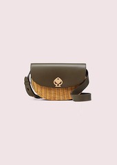 Kate spade nicola wicker outlet twistlock convertible chain shoulder bag