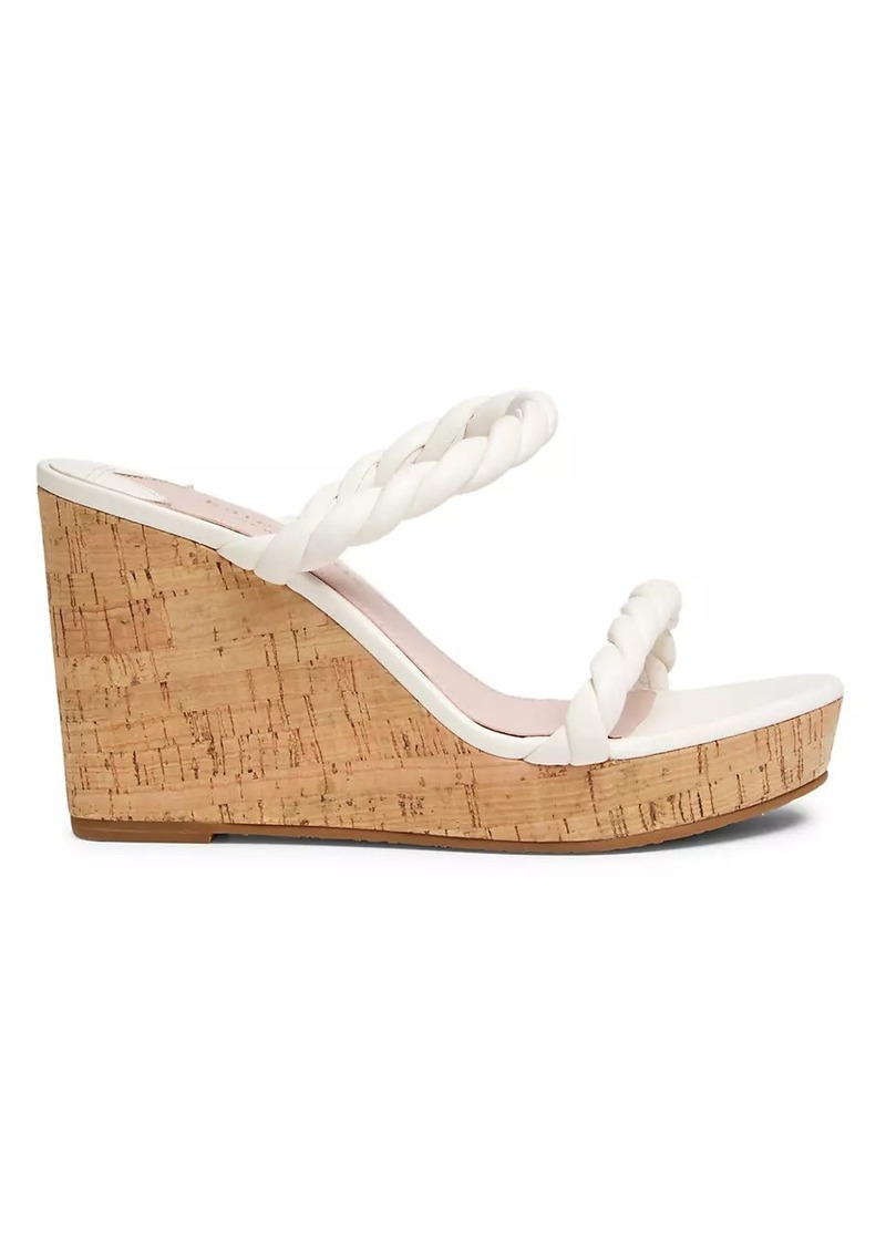 Kate Spade Nina Leather Wedge Sandals