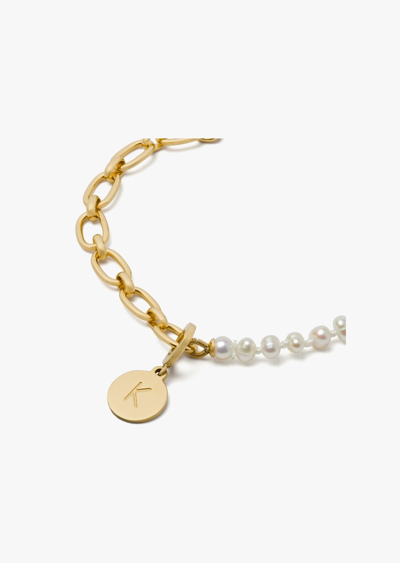 Kate Spade One In A Million Chain & Pearl Line Bracelet