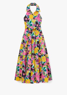 Kate Spade Orchid Bloom Halter Dress