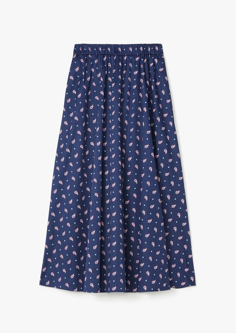 Kate Spade Paisley Foulard Midi Skirt