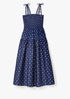 Kate Spade Paisley Foulard Smocked Dress