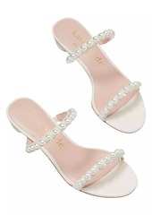 Kate Spade Palm Springs Pearl-Trimmed Pumps