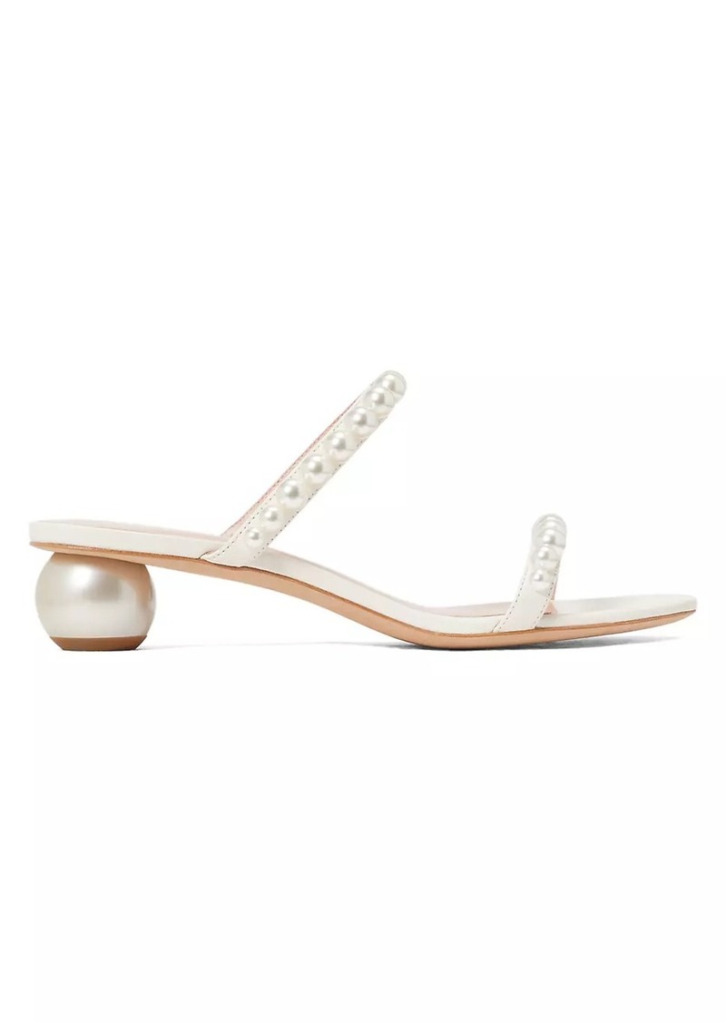 Kate Spade Palm Springs Pearl-Trimmed Pumps