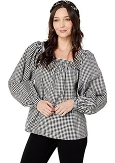 Kate Spade Party Gingham Belle Top
