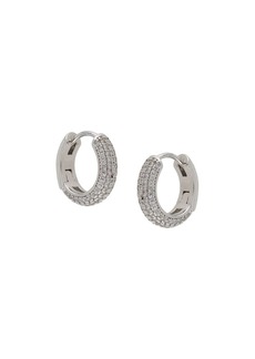 Kate Spade pave mini huggies earrings