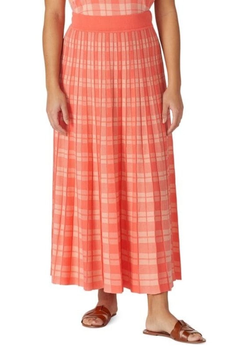 Kate Spade Pleated Checked Skirt