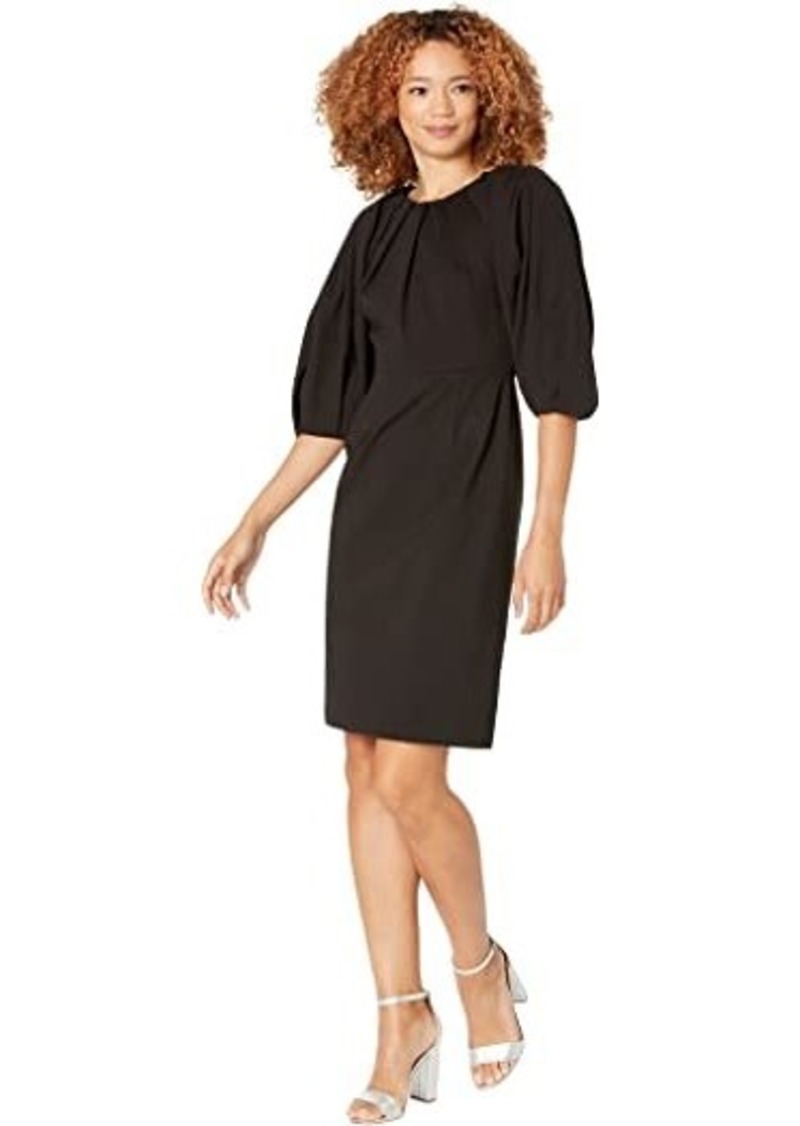 Kate Spade Pleated Sleeve Ponte Dress