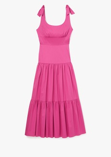 Kate Spade Poplin Tiered Maxi Dress