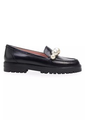 Kate Spade Posh Faux-Pearl Leather Loafers