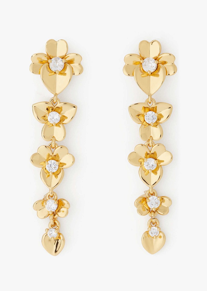 Kate Spade Precious Pansy Linear Earrings