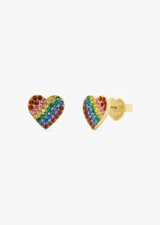 Kate Spade Rainbow Joy Heart Studs