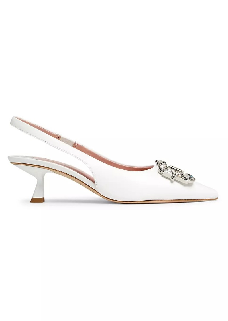 Kate Spade Renata Crystal-Embellished Slingbacks