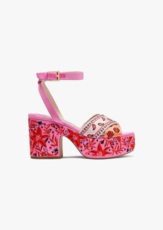 Kate Spade Rio Bandana Patchwork Platform Sandals