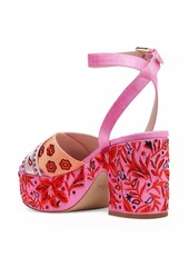 Kate Spade Rio Bandana Patchwork Platform Sandals