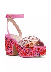 Kate Spade Rio Bandana Patchwork Platform Sandals