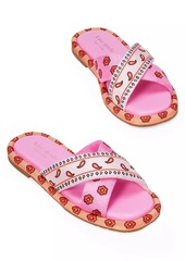 Kate Spade Rio Bandana Patchwork Slides