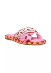 Kate Spade Rio Bandana Patchwork Slides