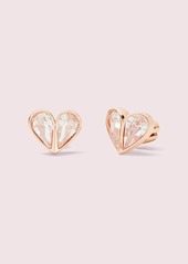 Kate Spade Rock Solid Stone Small Heart Studs