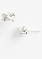 kate spade new york 'sailors knot' mini stud earrings in Silver at Nordstrom Rack