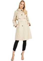 Kate Spade Scalloped Edge Belted Rain Trench