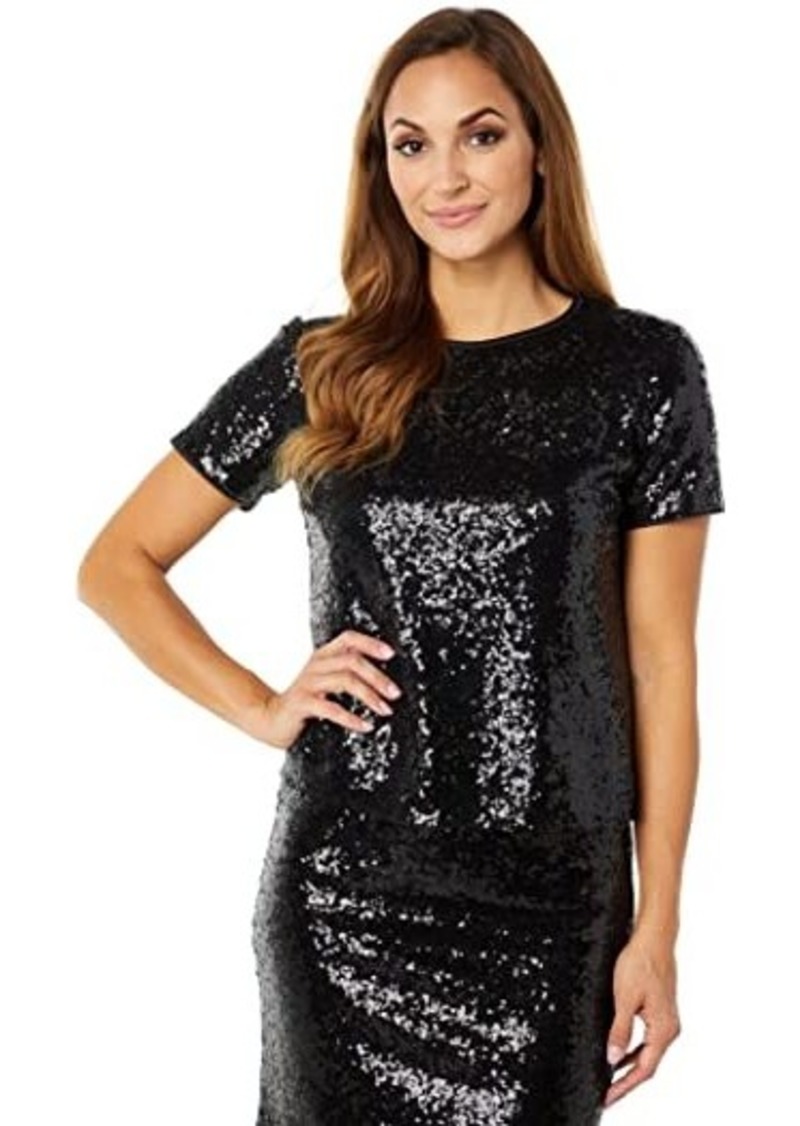 Kate Spade Sequin Bow Back Top