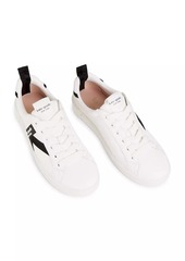 Kate Spade Signature Leather-Textile Sneakers