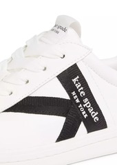 Kate Spade Signature Leather-Textile Sneakers