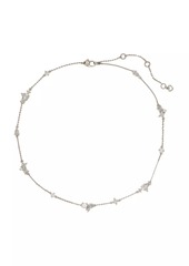 Kate Spade Silvertone & Cubic Zirconia Scattered Station Necklace