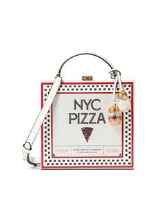 Kate Spade Slice Printed Spazzolato Leather 3-D Pizza Box Top-Handle