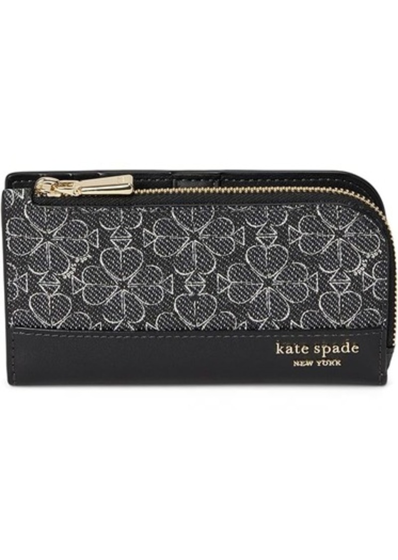 Kate Spade Spade Flower Coated Canvas Small Slim Bifold Wallet